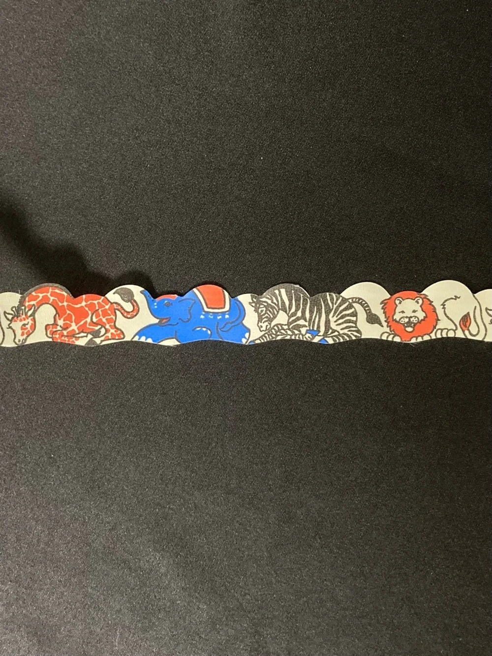 Vintage Reel Impressions Cuddly Critters Circus Animals Satin Ribbon 1 1/4 x 123